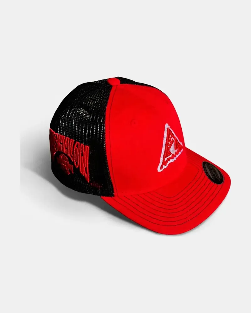 Mashalon Trucker Cap — black and red